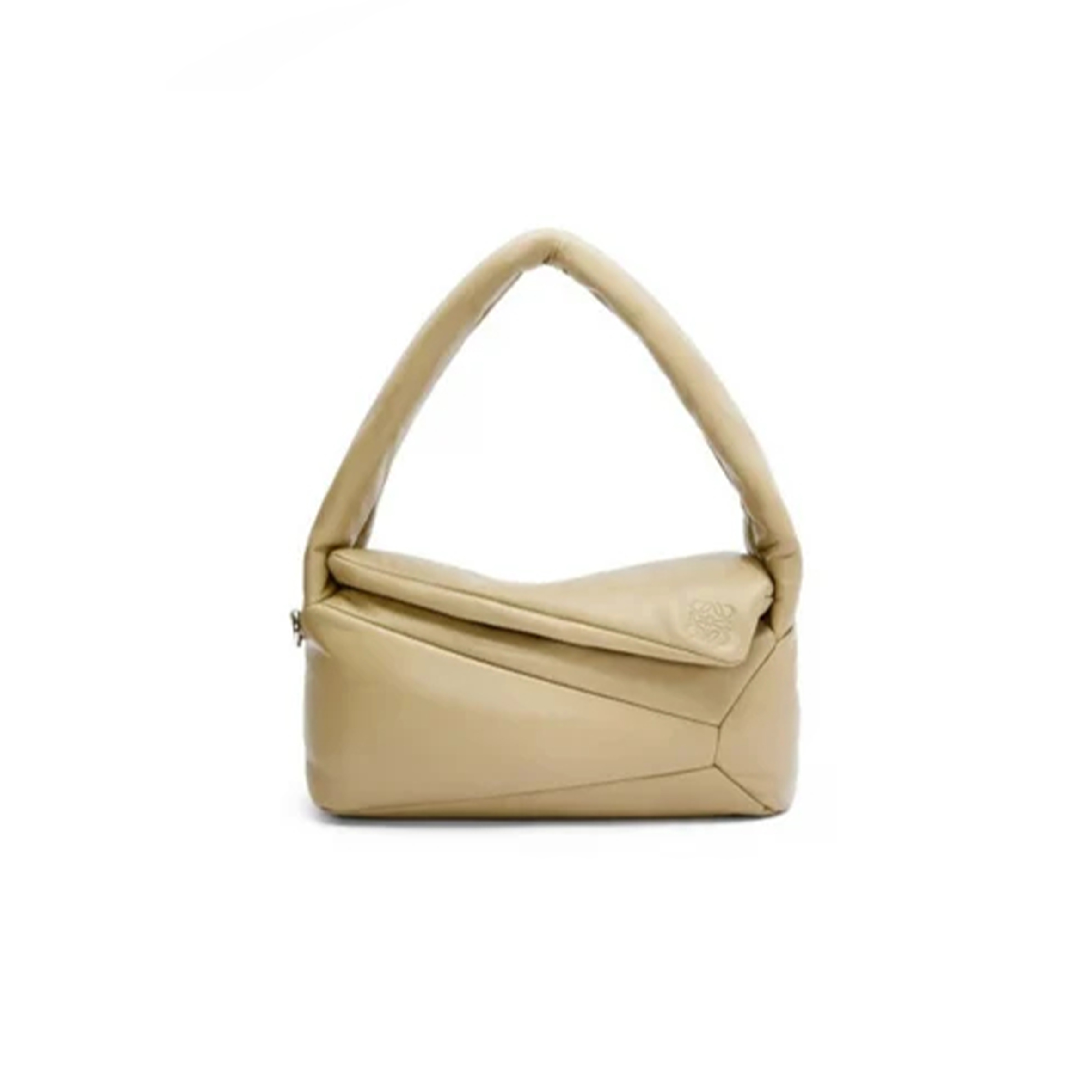 L0ew* puffer puzzle hobo bag in shiny nappa lambskin a510j67x13-354 (28*10*14cm)